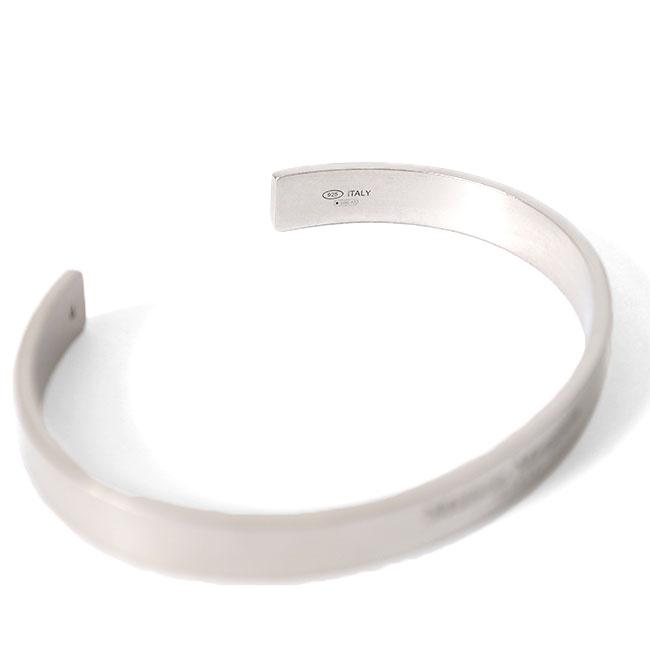 Maison Margiela メゾンマルジェラ ロゴ シルバーバングル SM1UY0082