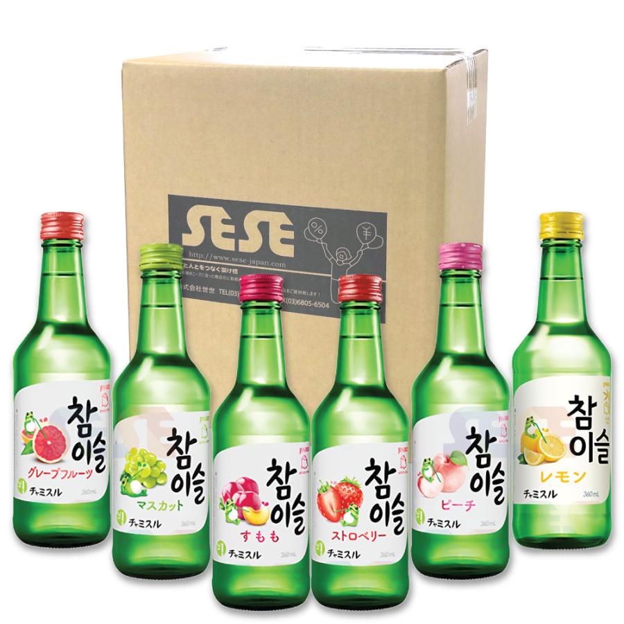 JINRO（眞露） チャミスル フレーバー 飲み比べ6種セット