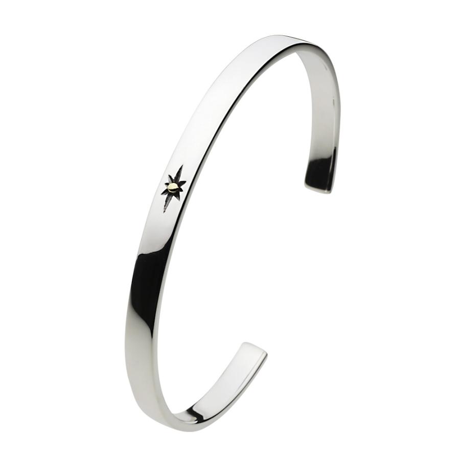 シルバーブレスレット メンズ バングル ネイティブ サン インディアン