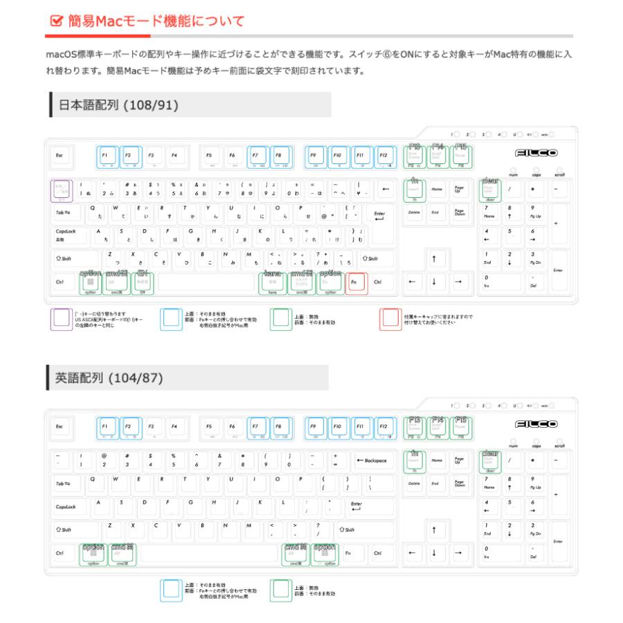 Majestouch FILCO Convertible 3 フルサイズ CHERRY MX 静音赤軸 108