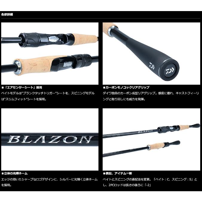 DAIWA（ダイワ） ブレイゾン C66-ML 1ピース ベイトキャスティング