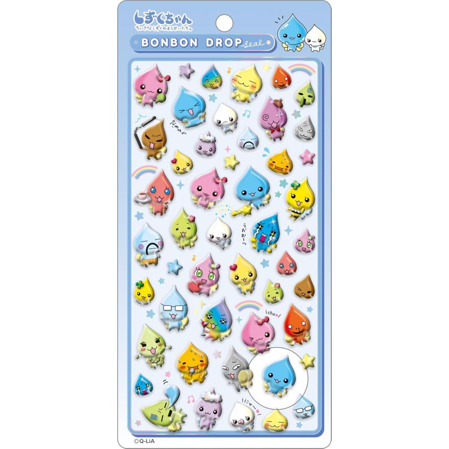 Q-LiA（クーリア） 正規品 しずくちゃん シール ボンボンドロップ