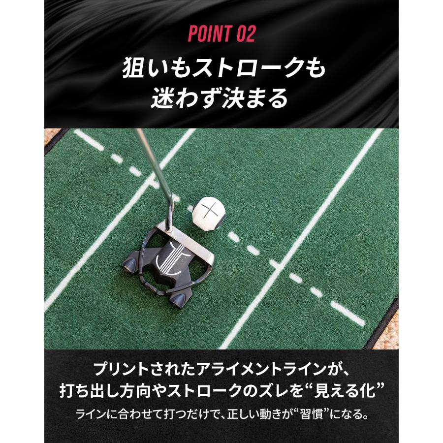 PuttOUT（パットアウト） パターマット グリーン グレー ミディアム 2m