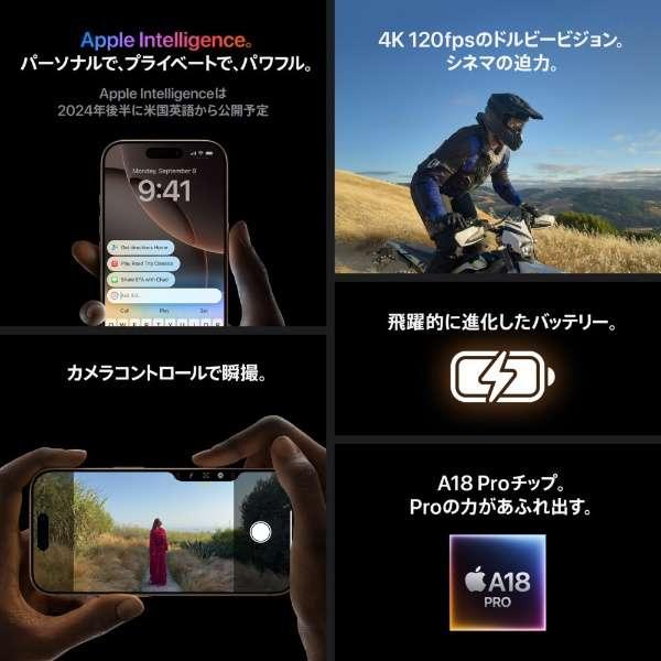 iPhone 新品。未開封 16 Pro 128GB MYMV3J/A ブラックチタニウム