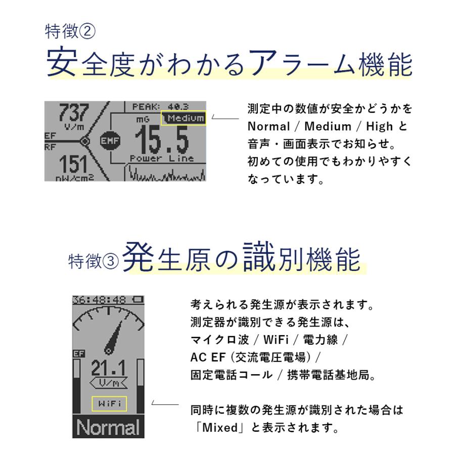 正規代理店保証1年】電磁波測定器 電磁波計 GQ EMF-390 5G対応 データ