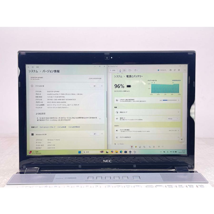 LaVie Note Standard タッチ液晶搭載 NEC LAVIE NS750/H 15.6型フルHD