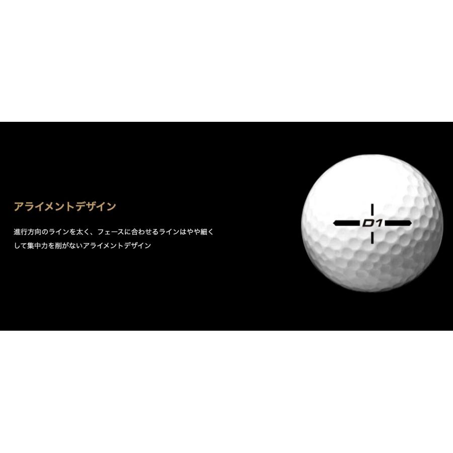 HONMA D1 本間ゴルフ ボール 2024年モデル ダース単位 12球入り