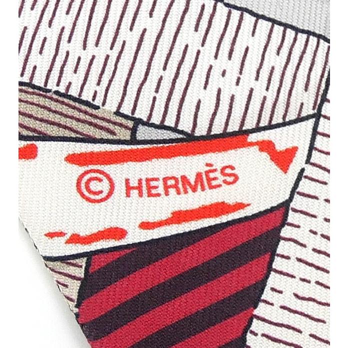 HERMES（エルメス） ツイリー 馬銜 シュミーズ スカーフ 赤 シルク100