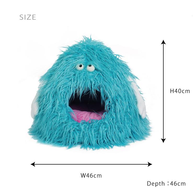 爆買 ／猫ハウス ベッド / ZEZE MONSTER PET BED B BLUE モンスター