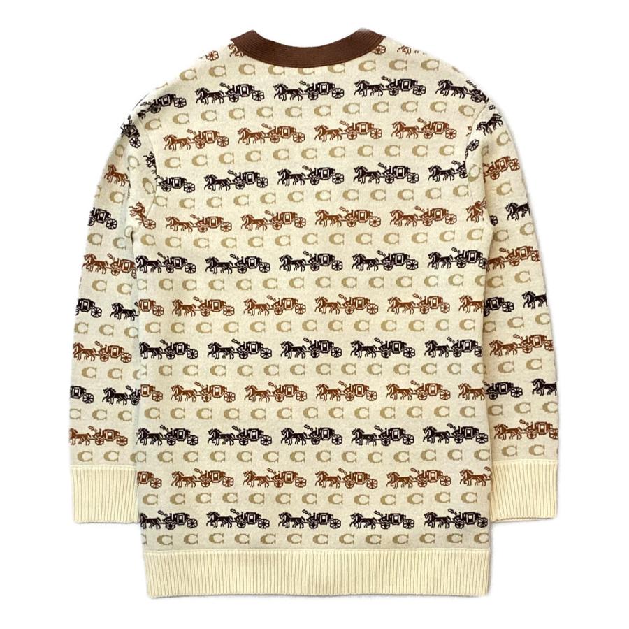コーチ ニットカーディガン Vネック Horse And Carriage Cardigan 22SS