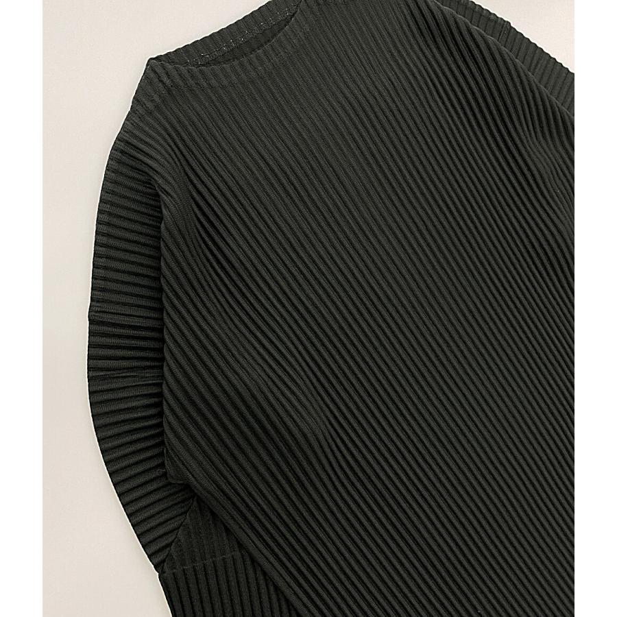 イッセイミヤケオムプリッセ 長袖Tシャツ カーキ HP23JK143 メンズ