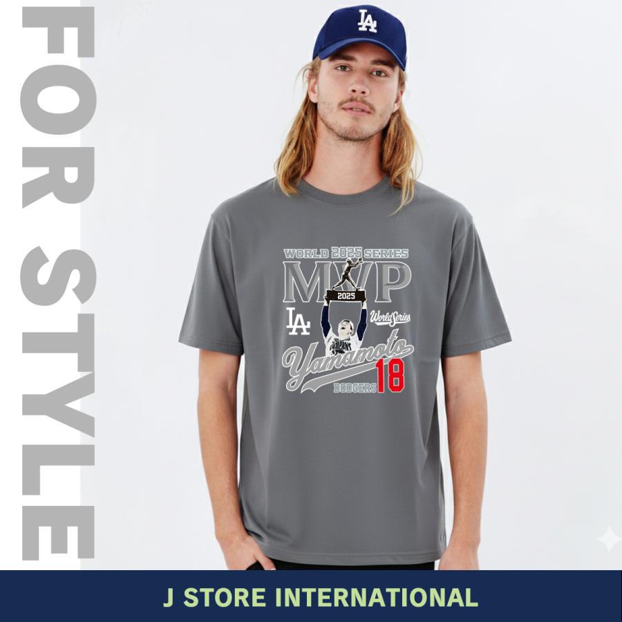 山本由伸 グッズ Tシャツ ドジャース 2025年 ワールドシリーズ 優勝