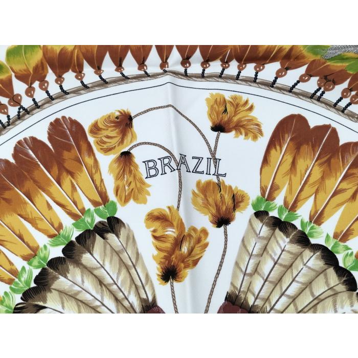 HERMES（エルメス） カレ90 大判スカーフ BRAZIL ブラジル マルチ