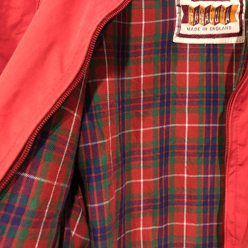 Baracuta G9 Harrington Jacket Scarlet Red Cotton 100% Early Aero