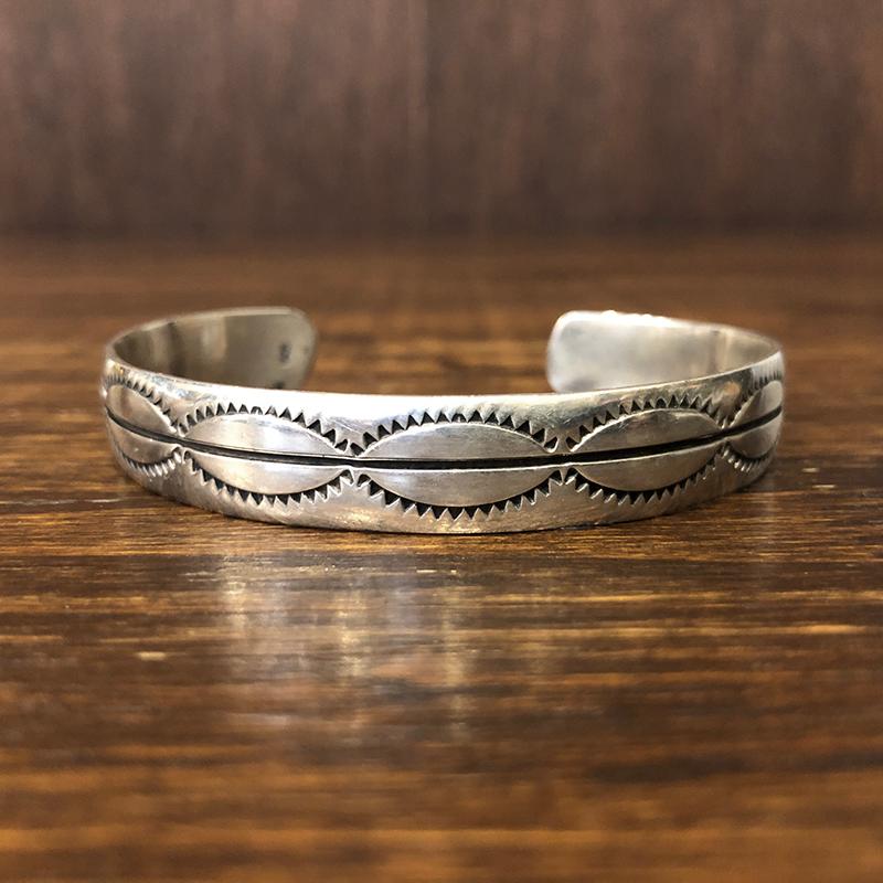 Native American Navajo Sun Rise Horizon Motif Silver 925