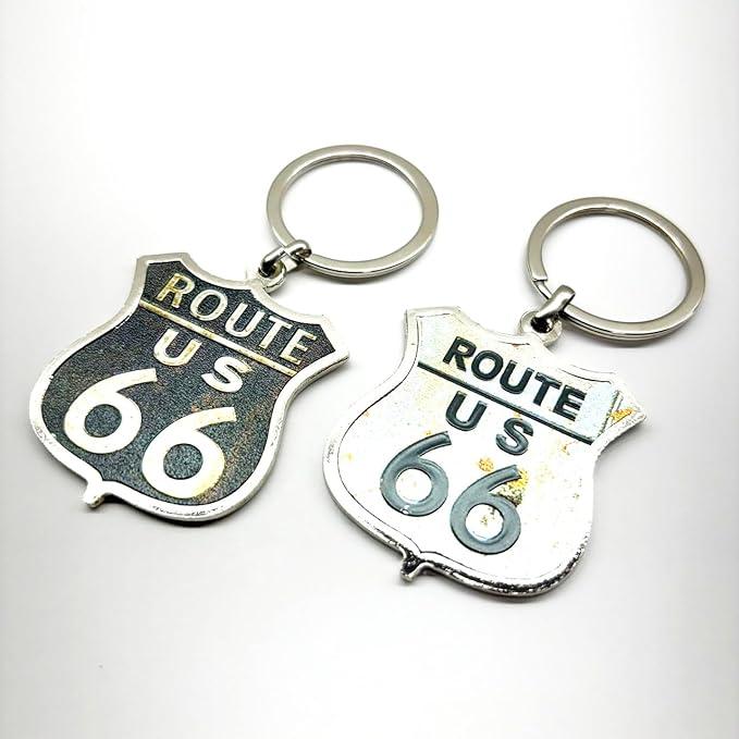 ルート66 ROUTE66 メタルキーリング アメリカお土産 アメリカ雑貨
