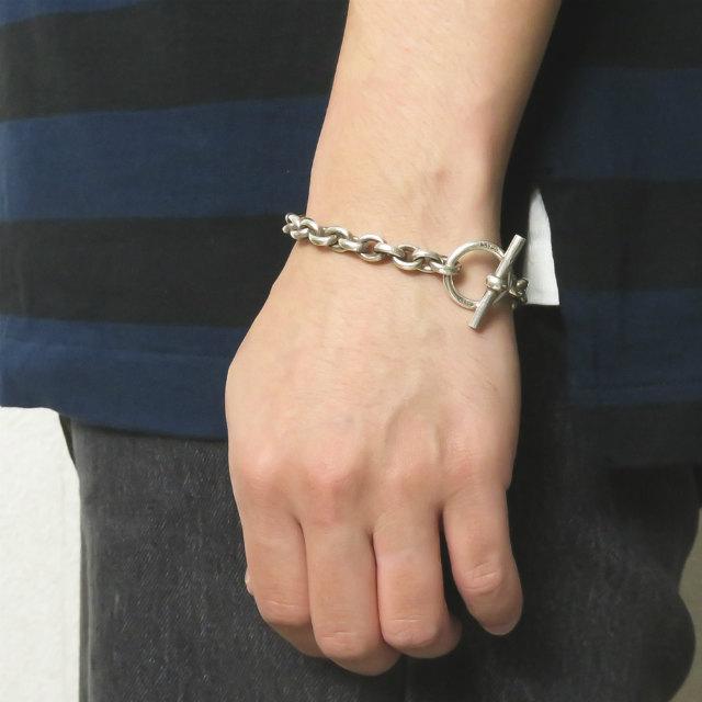 ラバー LAVER 10mm Cable Chain T Bar Bracelet 1cm ケーブルチェーン