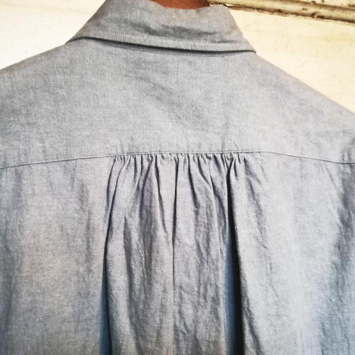 PORTER CLASSIC（ポータークラシック） WIDE POCKET SHIRT -GRAY