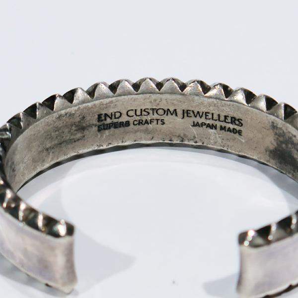 END CUSTOM JEWELLERS エンドカスタムジュエリー W SIDE STUDS BANGLE