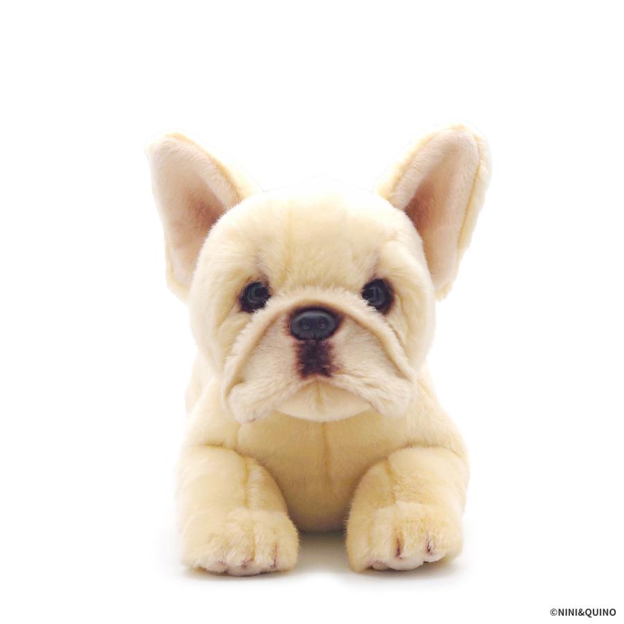 ニニアンドキノ ぬいぐるみ 犬 リアル 寝そべりわんこ フレンチ