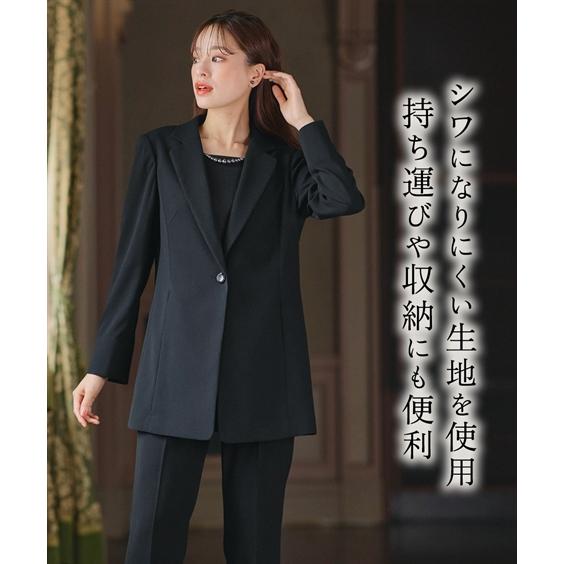 ニッセン（nissen） 喪服 礼服 ブラックフォーマル パンツスーツ