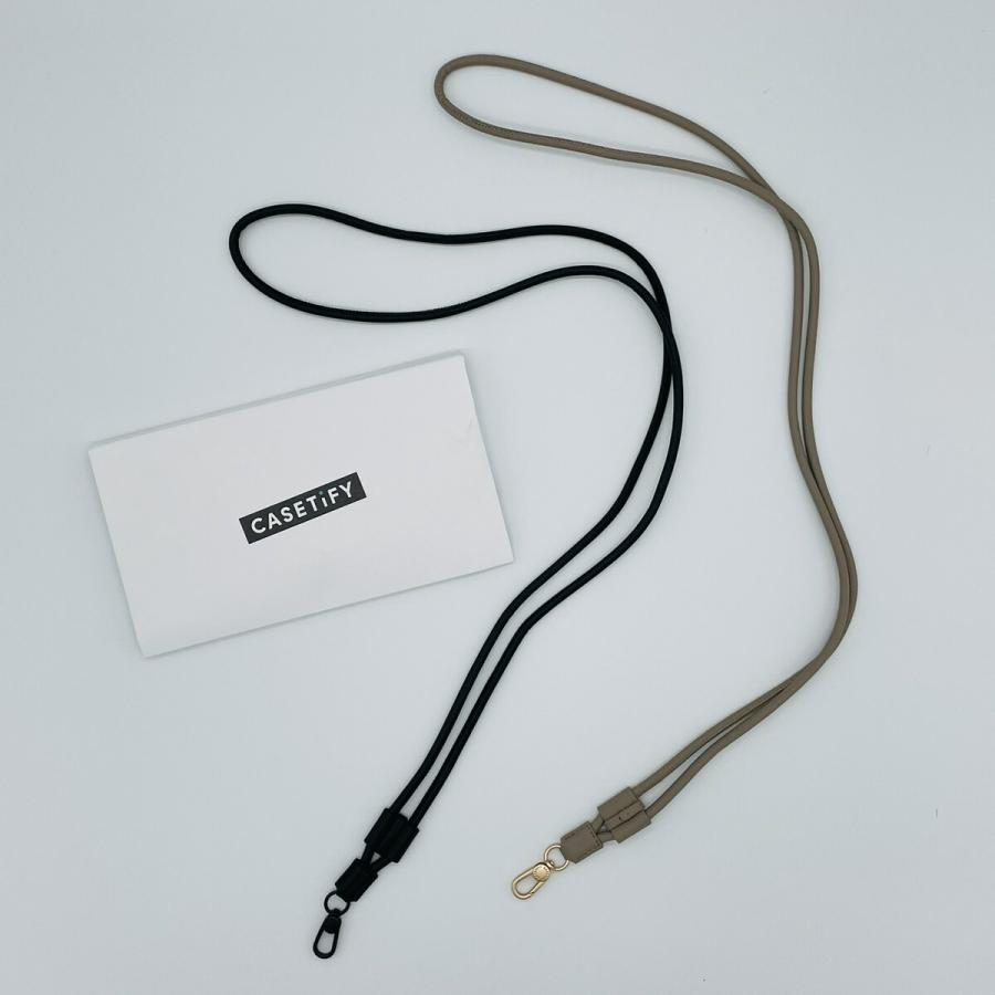 CASETiFY ケースティファイ スマホ ショルダーストラップ ブラック