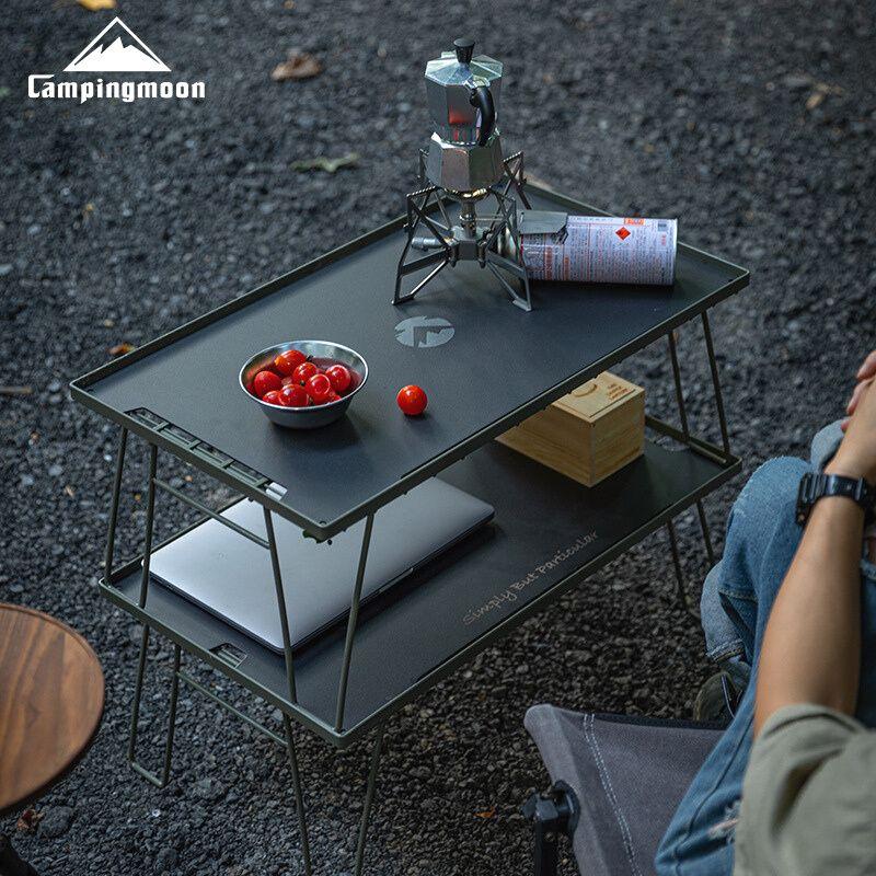 CAMPINGMOON フィールドラック 天板 ケース 収納袋 2枚 カーキ セット