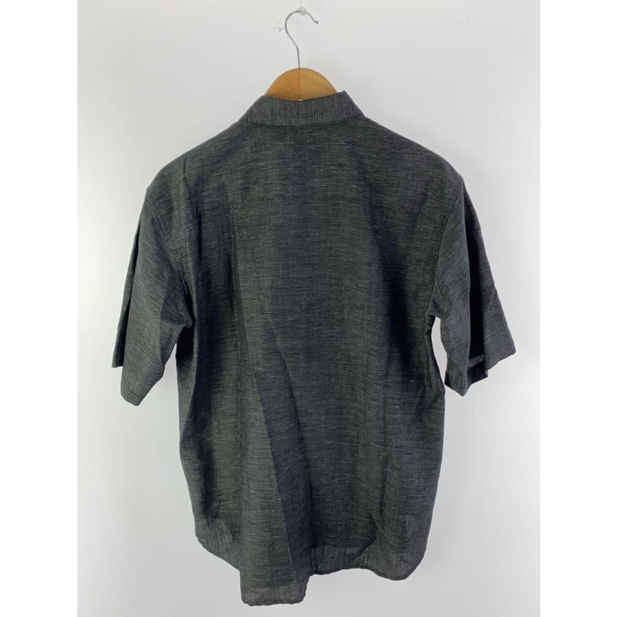 ISSEY MIYAKE◇D/IM MEN/かすり柄シャツ/半袖シャツ/2/ポリエステル