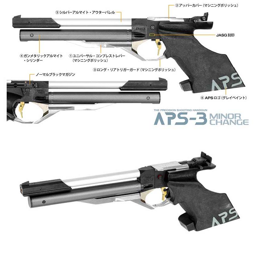 MARUZEN（マルゼン） 公式認定競技銃 APSハンドガン APS-3 : エアガン