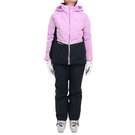 超絶希少】デサント製 adidas スキーウェア セットアップ 黒/紫 美品