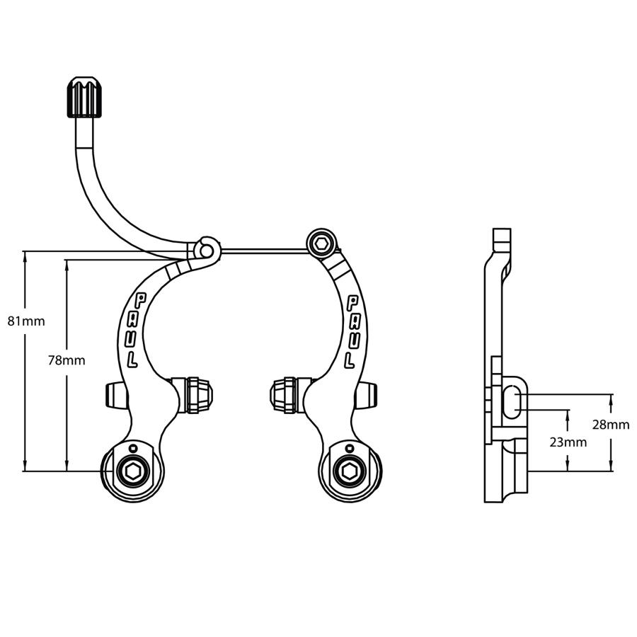 Paul ポールコンポーネント Minimoto (Mini-V Brake) ミニモト Mini V