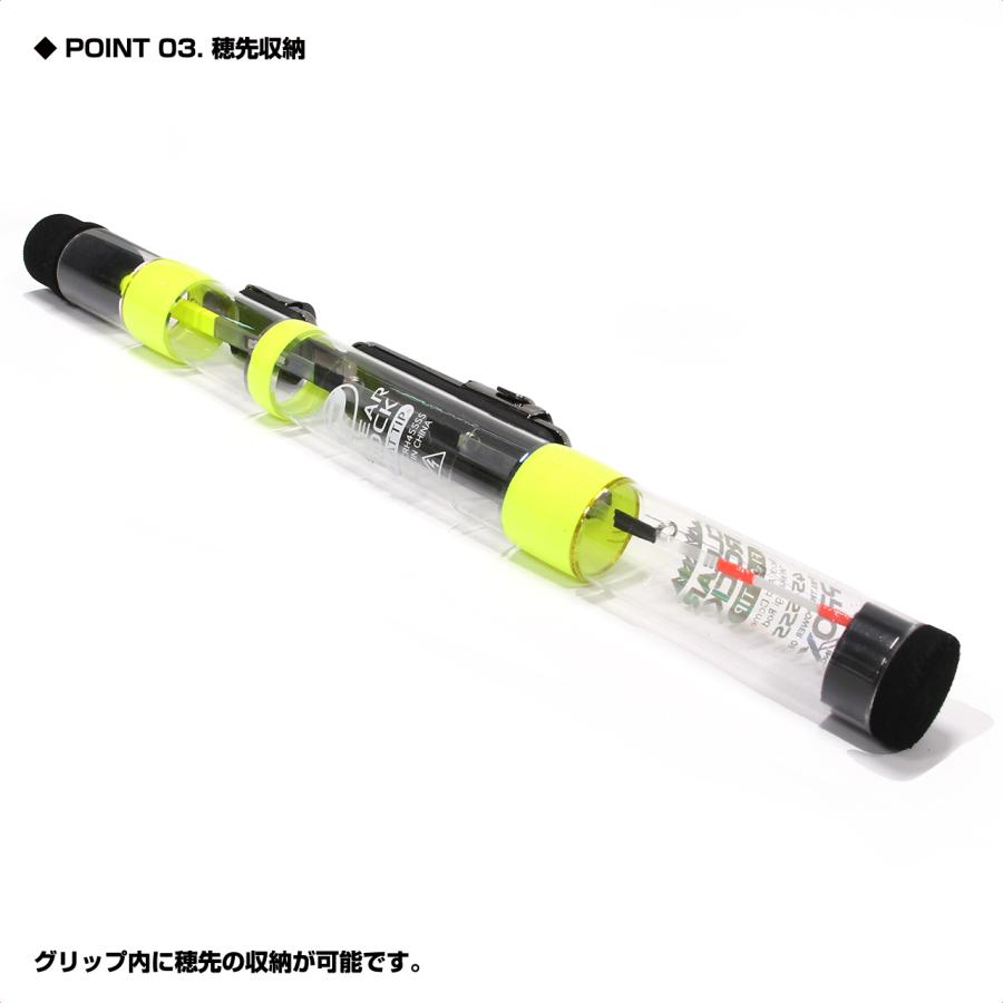 PROX（プロックス） クリアロック扁平穂先 ロッド+カウンターリール
