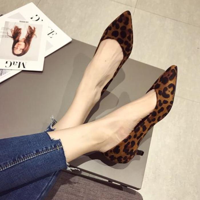 パンプス ヒョウ柄 レディース レオパード柄 歩きやすい ヒール