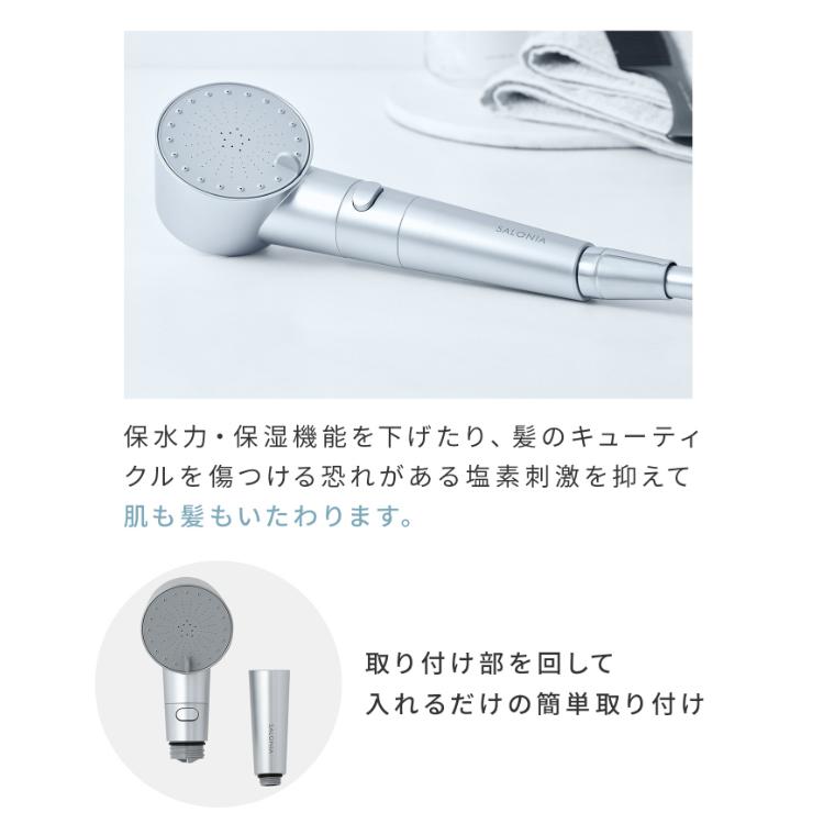 SALONIA（サロニア） シャワーヘッド ファインバブルクリア ヘッドスパ