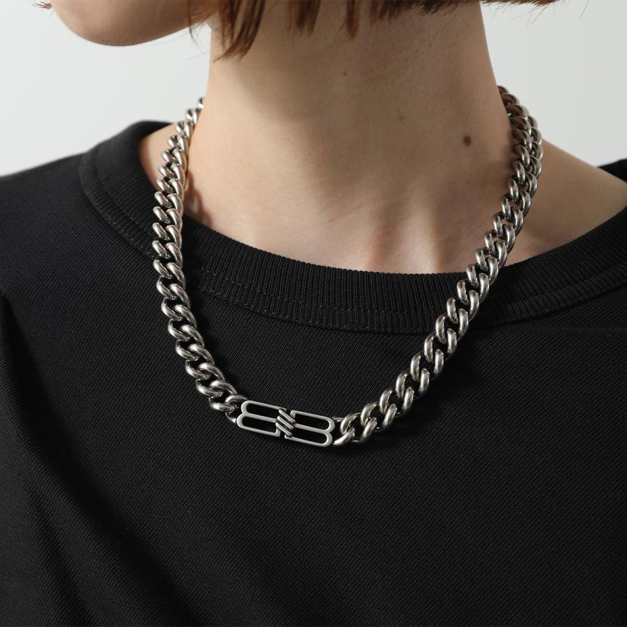 BALENCIAGA（バレンシアガ） ネックレス BB ICON 723052 TZ99I メンズ
