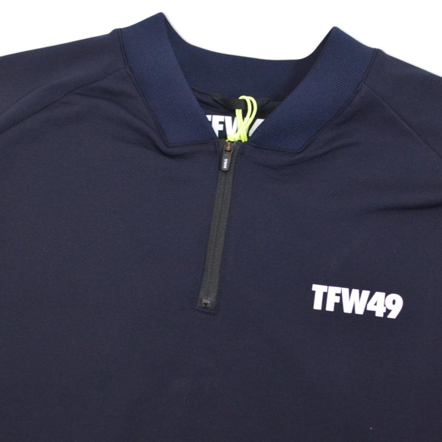 TFW49 半袖プルオーバー ゴルフウェア メンズ HALF ZIP SWEAT 春夏用
