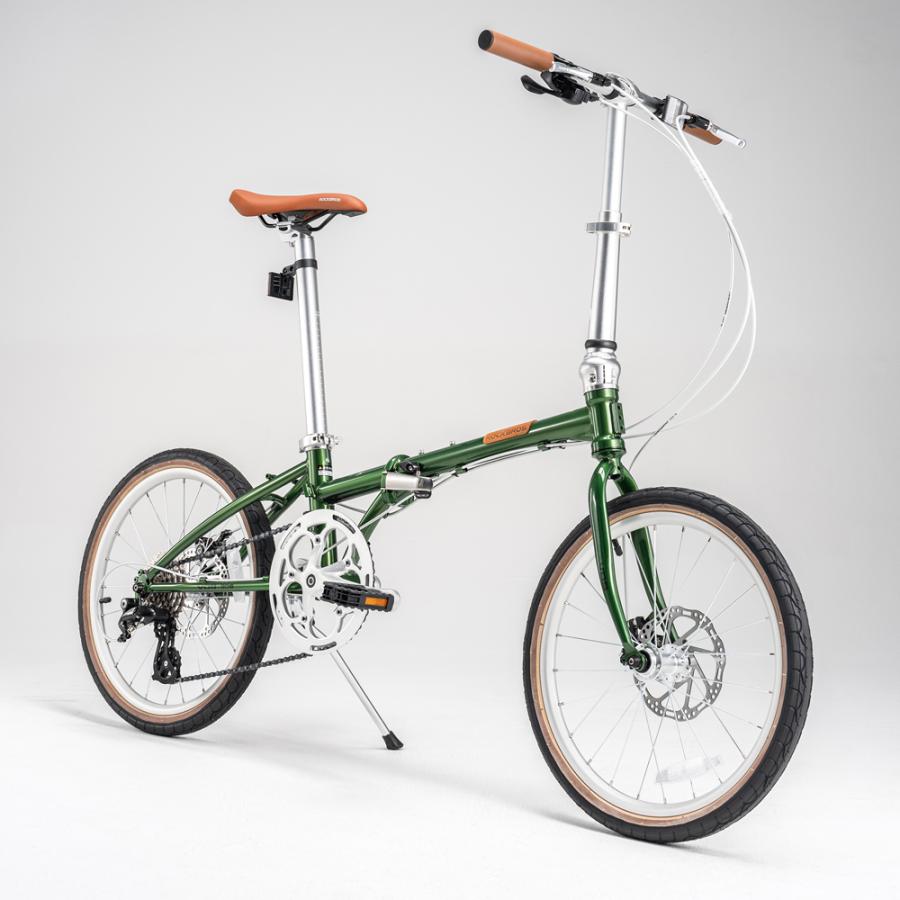 ROCKBROS 折りたたみ自転車 20インチ ミニベロ 8段変速 クロモリ