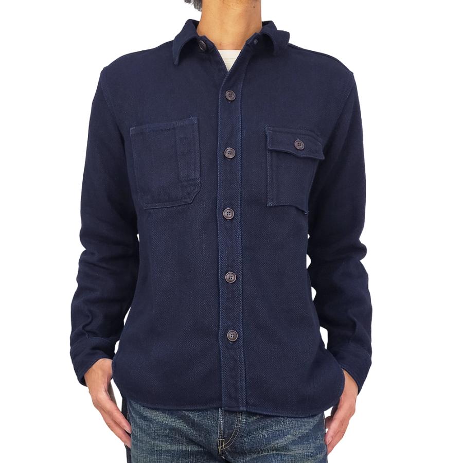 桃太郎ジーンズ（MOMOTARO JEANS） ヘビーインディゴ ドビーシャツ