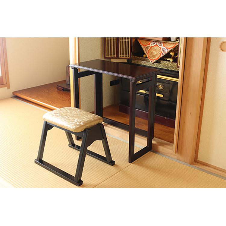 天然木 桐製 折りたたみ便利机 ハイタイプ 60×30cm 完成品 折りたたみ