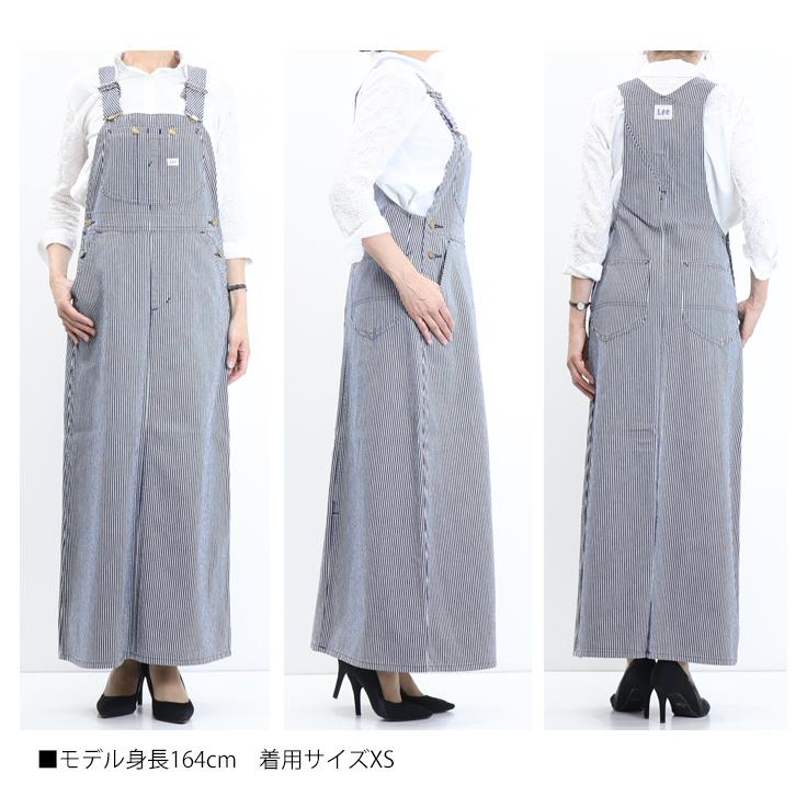 Lee（リー） レディース オーバーオール スカート デニム ジーンズ
