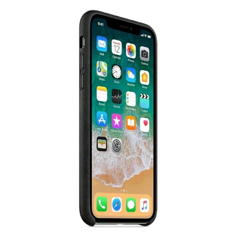 iPhone 【純正品】iPhone X / XS レザーケース ブラック Apple 10