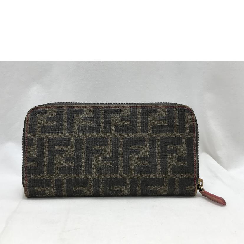 FENDI（フェンディ） フェンディ/ズッカ柄ラウンドファスナー長財布/B