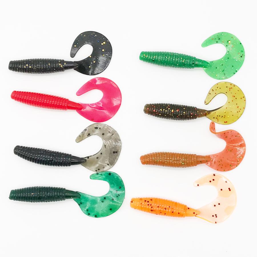 オルルド釣具 ワーム 6cm 3.5g 20個セット 選べるカラー グラブワーム