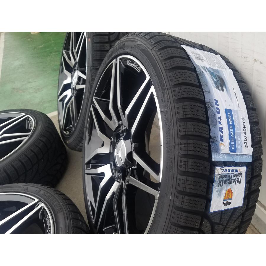 ICE BLAZER ベンツ Cクラス W205 スタッドレスタイヤホイールセット 18