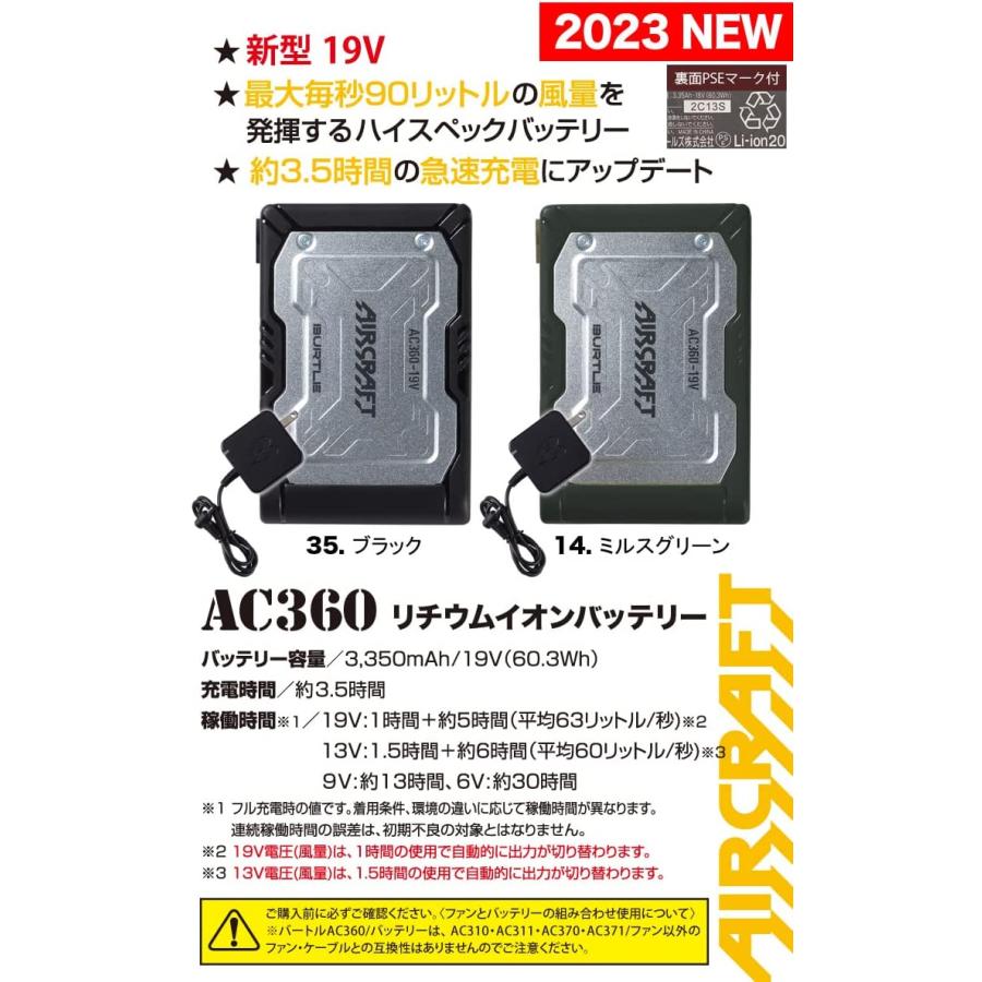 BURTLE（バートル） ハニーピンクファン+新型19V黒バッテリセット