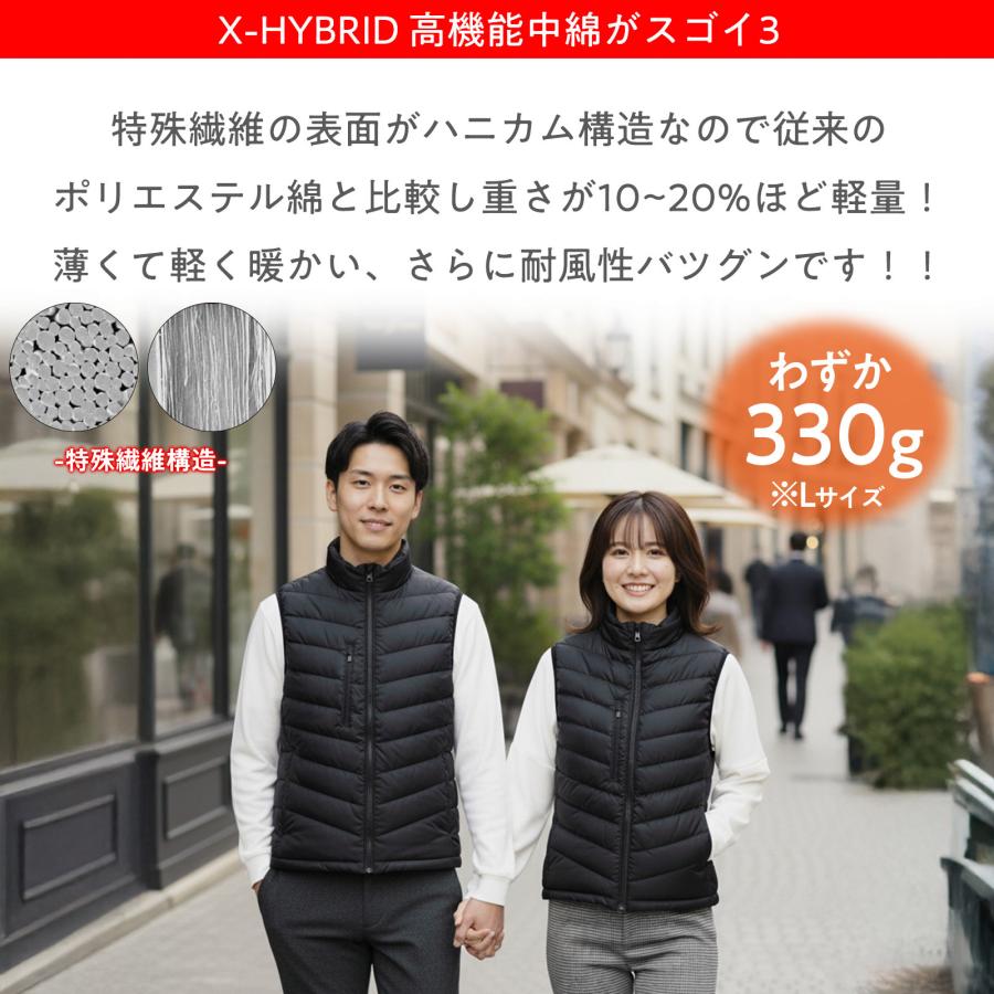 ヒーターベスト 襟あり 2025 電熱ベスト 服のみ ゴルフ usb ヒート