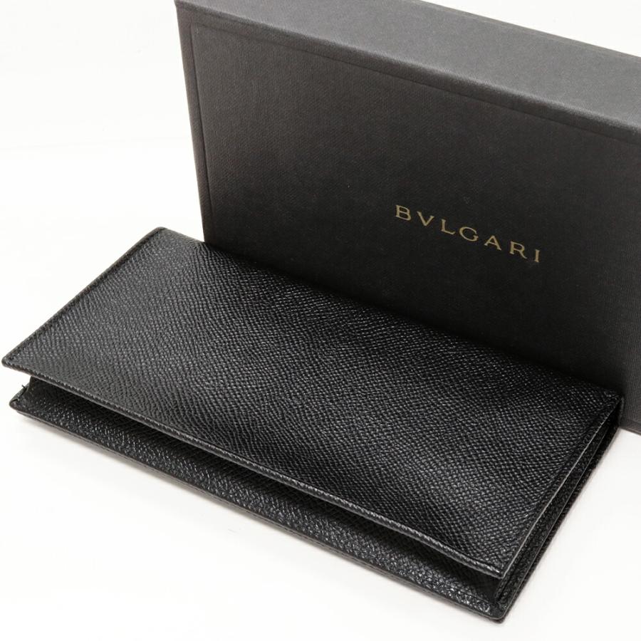 BVLGARI（ブルガリ） 長札入れ(小銭入れなし) クラシコ グレインレザー