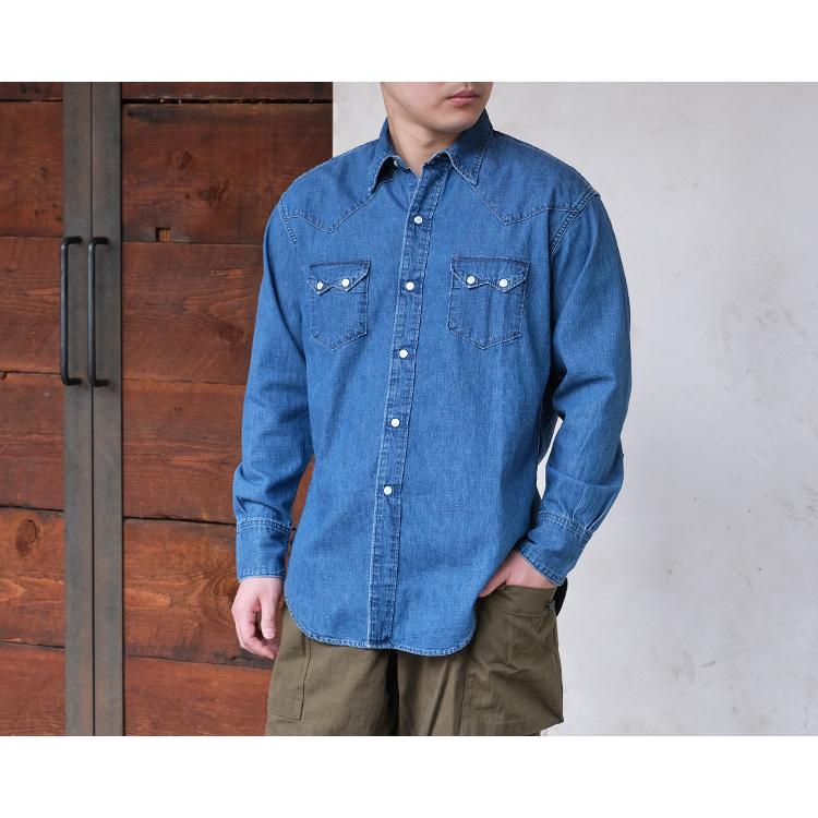 orSlow（オアスロウ） 01-8124-95 Denim Western Shirt デニム