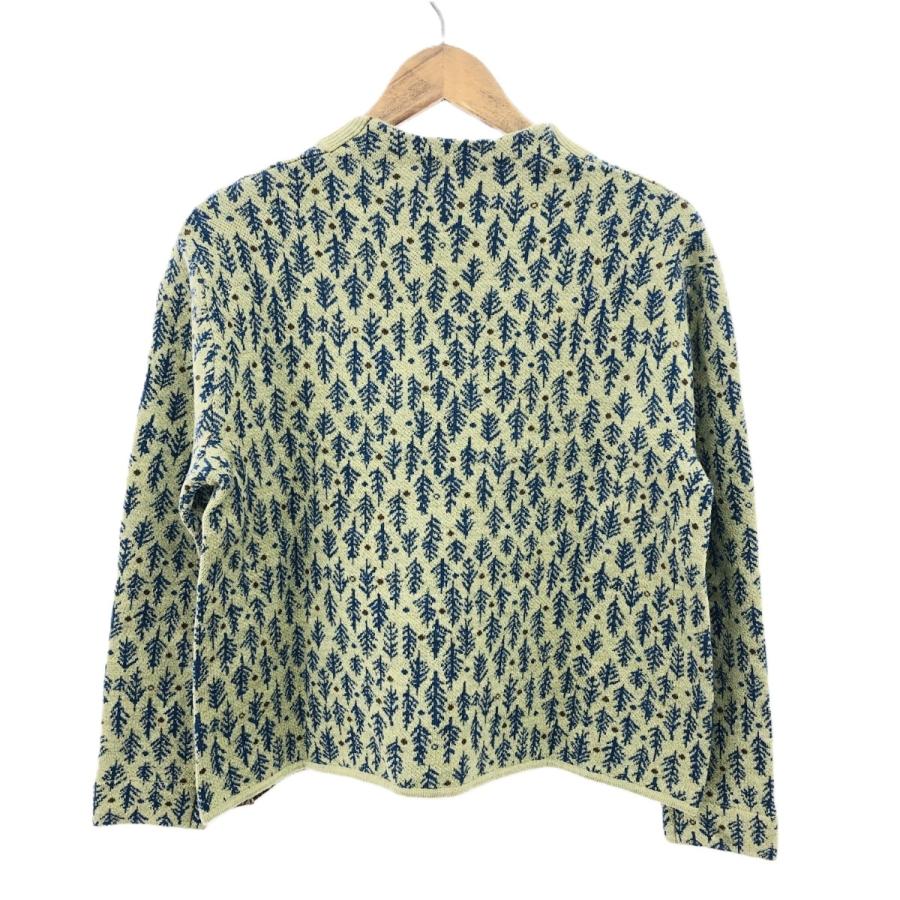pal'las palace パラスパレス 総柄ニット サイズ:0 ネイビー/グリーン