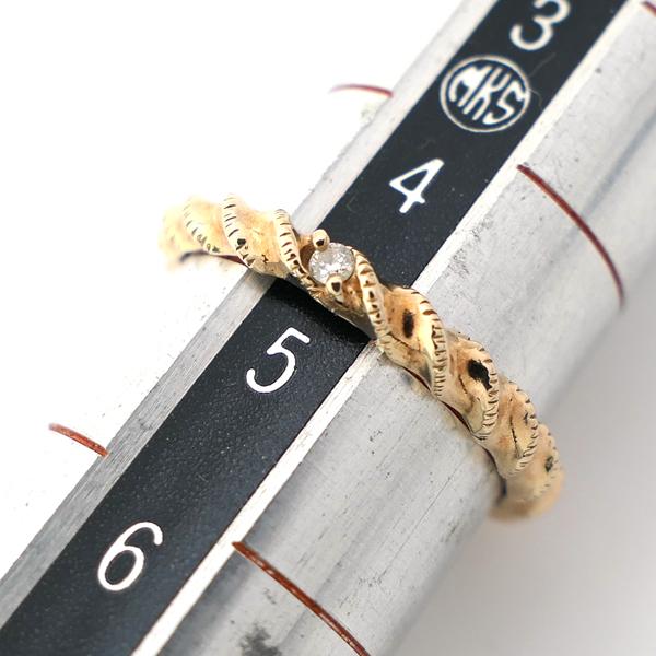 agete（アガット） K10 リング ダイヤモンド 0.01ct サイズ5号